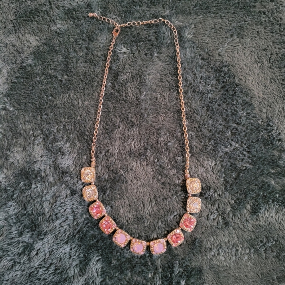 Pink Rhinestone Necklace